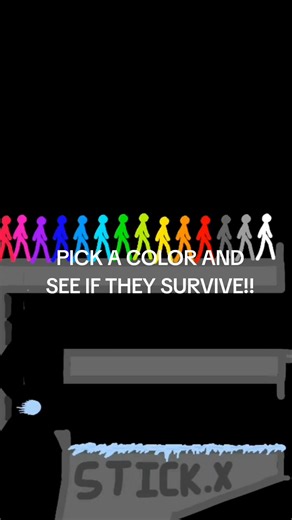 Stickman Color Select Survival Challenge