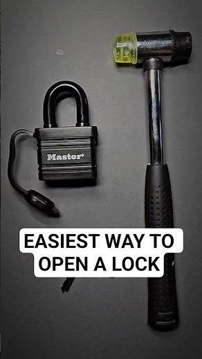 Masterlock 7804 - Easy open 🔒💥🔨 #masterlock #security #lock