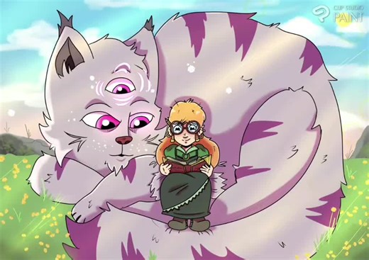 Clip studio Paint - 43rd international illustration contest - theme - Fantasy Creatures! contest by @clipstudiopaint #cspcontest43 #Clipstudiopaint #digitalart #oc #cat #illustration #artwork #art #fantasy