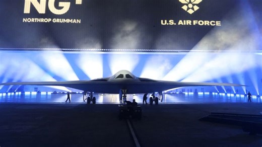 America’s newest nuclear stealth bomber made its debut after years of secret development and as part of the Pentagon’s answer to rising concerns over a future conflict with China.