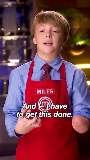 no pressure… just the whole team relying on ya! 😅 #masterchefjunior
