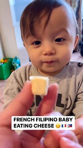 9.6K views · 82 reactions | FRENCH FILIPINO BABY EATING CHEESE  #baby #babyboy #cute #viralreels #fbreels #trendingreels #fyp #trend #everyone #followers #viralvideo #trendingnow #trendingvideo #highlights | Adorable Family France | Facebook