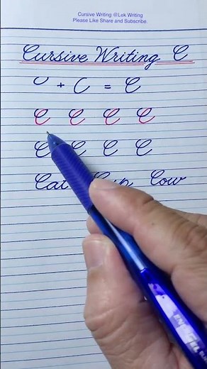 How to write in cursive | Cursive writing | Capital letter C | Cursive handwriting practice | ABCD