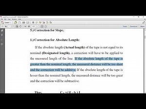 ماده المساحه محاضره التصحيحات 1