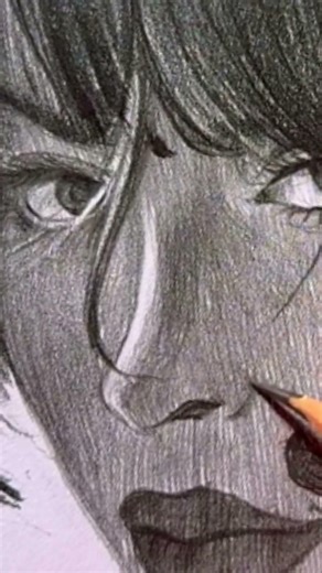 Drawing a realistic nose with graphite #drawing #graphite #portrait