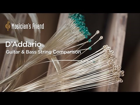D'Addario Electric Guitar and Bass String Comparison - Flat Wound vs. Half Round vs. Round Wound