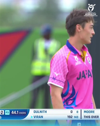 A historic effort with the bat from Viran Chamuditha comes to a close 👏 Watch more #U19WorldCup action LIVE, broadcast details 👉 https://www.icc-cricket.com/tournaments/u19-cricket-worldcup-2026/news/broadcast-details-for-icc-u19-men-s-cricket-world-cup | ICC - International Cricket Council