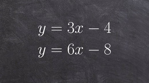 Solve system of equations by graphing with a fraction at intersection