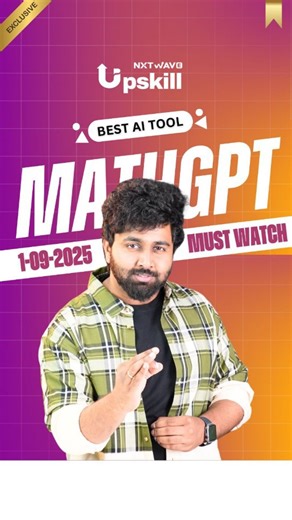 EDUMUDI VARSHITH NAIDU on Instagram: "Maths doesn’t have to be hard anymore! With MathGPT, just click a photo of any problem and get clear step-by-step solutions with easy explanations. No more fear of Maths – start learning smarter today. Tool link is in your DM. Follow us for more amazing AI tools daily! #MathGPT #MathsMadeEasy #AITools #MathHelp #StudySmart #StepByStepSolutions #LearnWithAI #MathHacks #MathsMotivation #StudyTips"