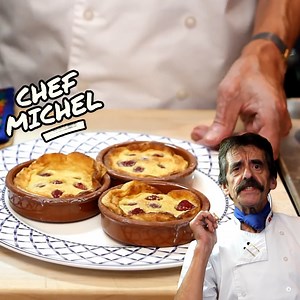 Chef Michel’s raspberry clafoutis! 🥧👨‍🍳 | The Chef Michel