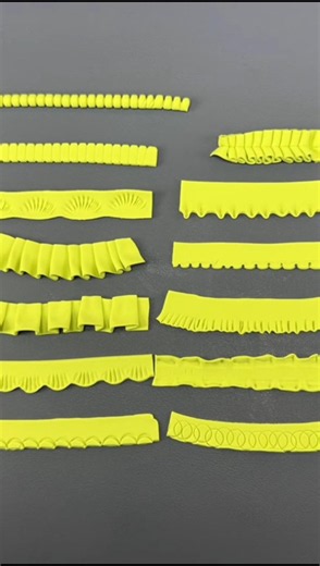 10+ Clay Ruffle Techniques In 60 Seconds! 🎨✨ | Polymer Clay Tutorial #claytutorial #ruffles #frills