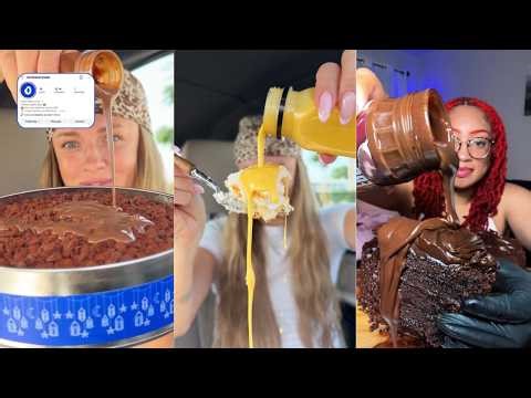 SWEET TREATS MUKBANG COMPILATION | CHOCOLATE CAKE, ICE CREAM, COOKIES