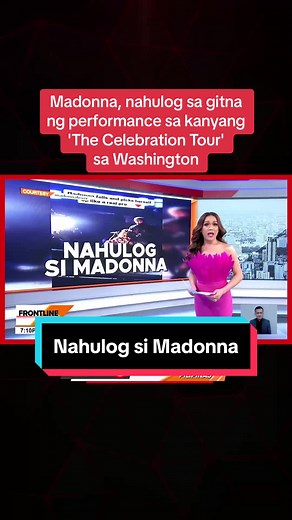 Madonna Nahulog sa Gitna ng Performance sa Washington