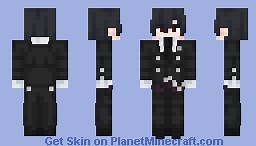 anime demon butler man | Sebastian Michaelis - Black Butler | Minecraft Skin
