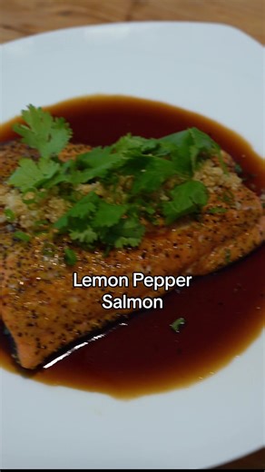 10-minute lemon pepper salmon #salmon #seafood #easyrecipes #quickmeals