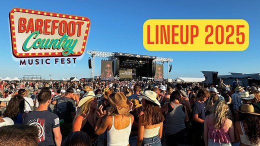 Barefoot Country Music Fest Lineup 2025 - Wildwood Video Archive