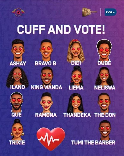 Big Brother Mzansi on Instagram: "Hurry and vote for your fave! 🕛Voting closes tonight at 21:00. Get your vote in before it’s too late!🏃🏾‍♀️🏃🏾‍♂️ Save your fave and vote in the link in bio. Remember: Web: 100 votes Mobile: 100 votes MyDStv App: Based on eligible packages Voting closes tonight at 21:00. #BBMzansiS6 #Bazozwa"