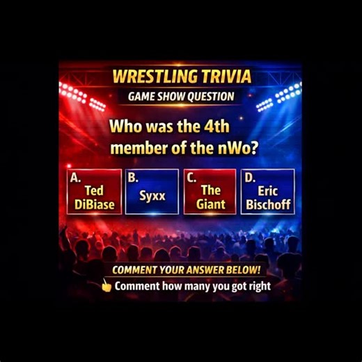 TheWrestlingAppreciator on Instagram: "Real WCW fans should know this one… Who was the 4th member of the nWo? #WrestlingTrivia #WCWNitro #nWo #WrestlingFans #ProWrestling"