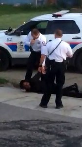 Officer curb stomps guys head