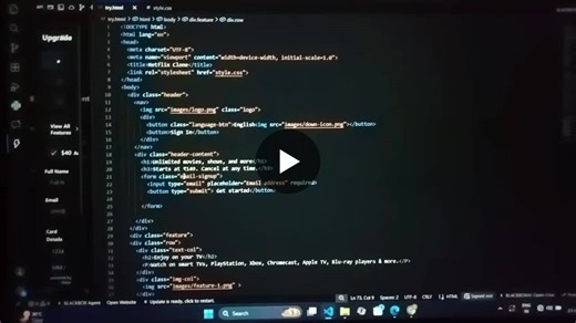 Netflix clone using HTML And CSS | Siddhi More