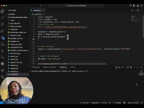 Fetch, Store, Done: How to Move API Data Into Your Database Fast (Week 6 - Lesson 1)