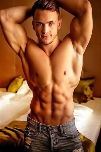 Bodybuilder In His Bed #musclebuliding #muscle #model #bodybuilders #fitnessmodels #male #aesthetic