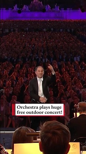 100,000 people watching an orchestra play Grieg! 😍 #freeconcert
