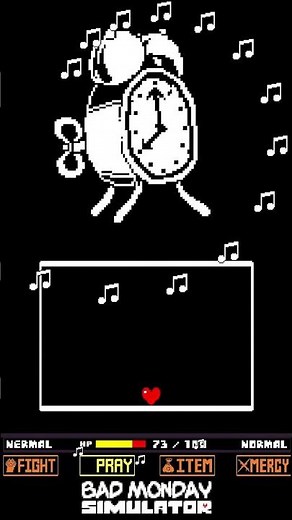 Undertale Fangame - All Sansfield Phase 2 Attacks - Bad Monday Simulator #shorts