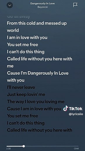 Beyoncé Dangerously in Love Lyrics