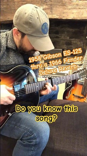 Vintage 1958 Gibson ES-125 thru 1966 Fender Deluxe Reverb. It’s a dream combo #guitar #vintagegibson