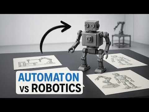What is the difference between an automaton and a robot?