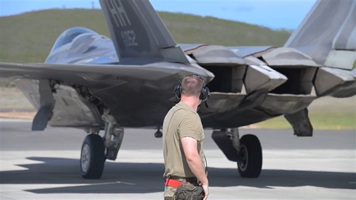 154K views · 6.1K reactions | Total Force Airmen Execute Integrated Combat Turn for F-22 Raptors | US Military Videos | Facebook