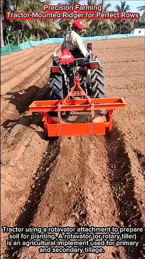 Precision Farming | Tractor-Mounted Ridger for Perfect Rows