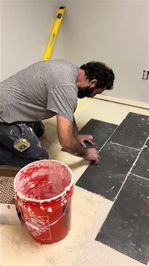 Laying tile over linoleum
