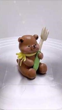 Buttercream Cute Bear Cake Tutorial for Kids