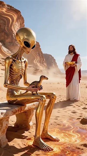 Brave Man Saves Cat from Alien Attack