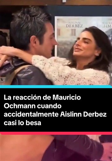 La reacción de Mauricio Ochmann cuando accidentalmente Aislinn Derbez casi lo besa #aislinnderbez #eugenioderbez #kailani #mauricioochmann #aitana