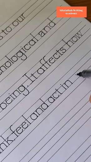Normal English handwriting practice | Sifatullah Writing Academy