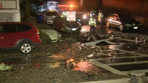 Crews responding to damaged fire hydrant in Brighton