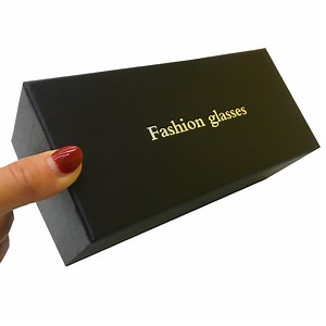 [Hot Item] Luxury Black Fancy Paper Box Packaging Cardboard Sunglasses Box