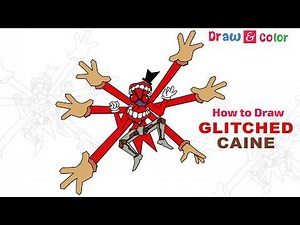 How to Draw GLITCHED CAINE (Amazing Digital Circus) Step-by-Step