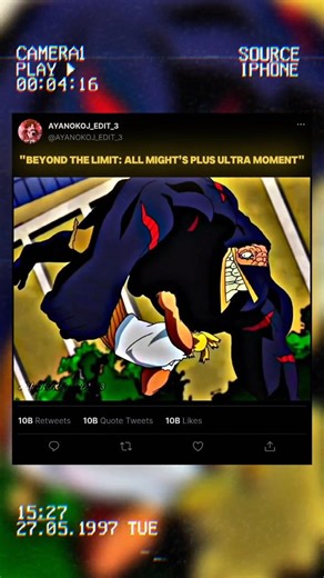 "Beyond the Limit: All Might’s Plus Ultra Moment" #anime