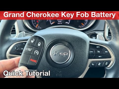 2017 Jeep Grand Cherokee How to replace remote key fob battery