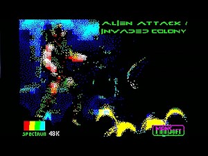 ALIEN ATTACK 2: INVADED COLONY - 48K ZX Spectrum 2025 game! - DVDfeverGames