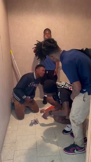 When you go in the School Bathroom