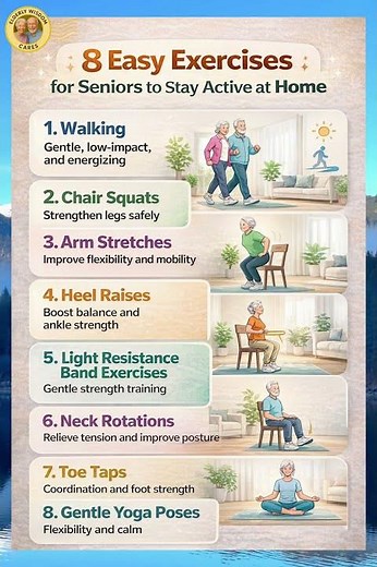 8 Easy Exercises for Seniors to Stay Active at Home (No Gym Needed!)