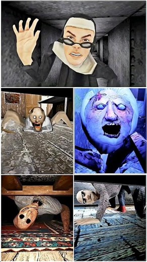 under Bed || Jumpscare Evil Nun Vs new Granny Vs Horror Tale 3 Vs Granny Remake Vs Grandpa 😈#shots
