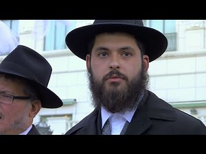 Raising (and stomping) a glass at a traditional Jewish wedding in Utah, the heart of Mormondom