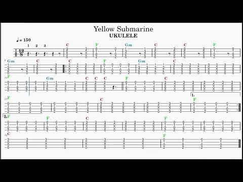 Yellow Submarine - UKULELE - POTZANANI