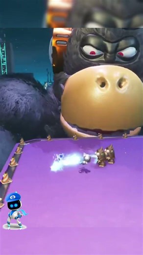 Astro Bot vs Giant Gorilla! 🤖 (Part 2) #PS5Pro #Shorts